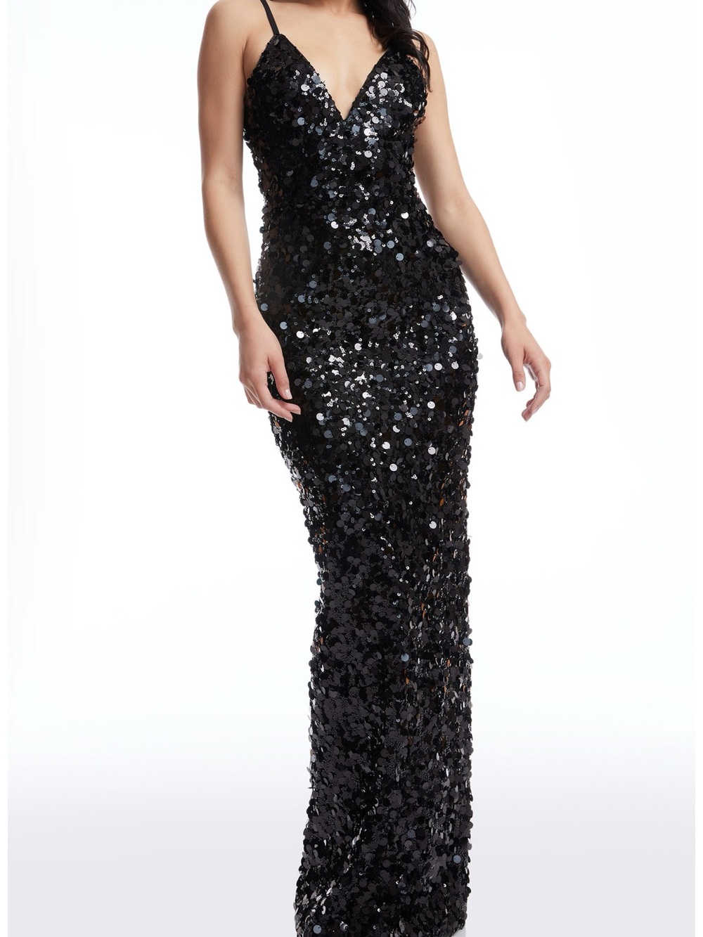 Dress the Population Black sequin Gown - Women's Dress